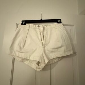 Zara Women's High Waist White Shorts